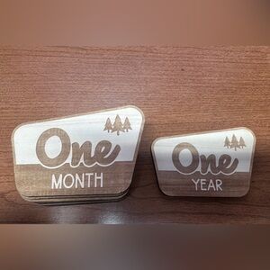 Wooden Milestone Cards- Etsy